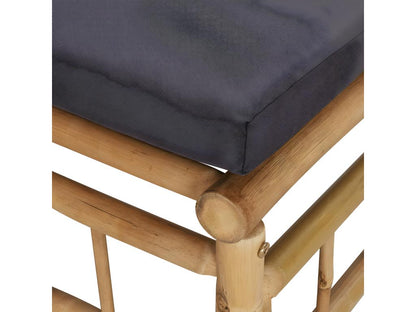 Canapé central de jardin avec coussins gris foncé Artigeo MEXK78444