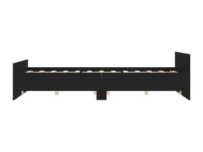 Cadre de lit sans matelas noir 120x190 cm TIXM14585