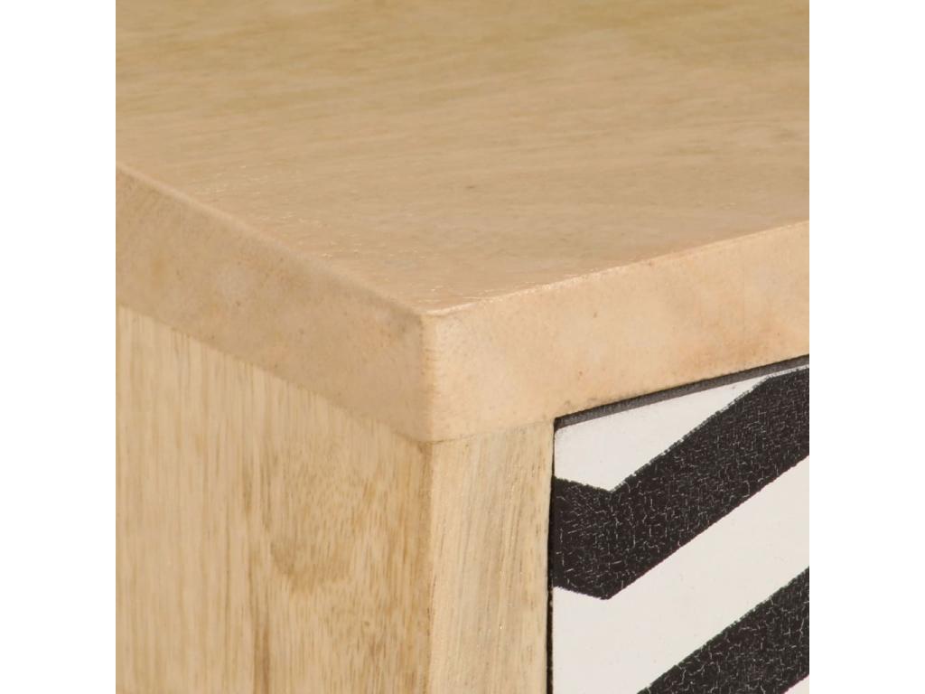 Meuble TV 120x30x40 cm Bois massif de manguier TYKF44432