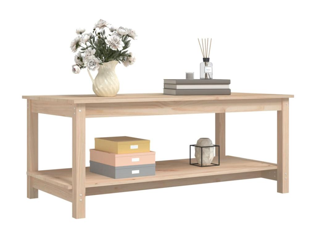 Table basse 110x55x45 cm Bois massif de pin REHV97868