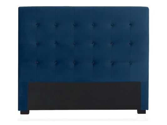 Tête de lit capitonnée Premium Velours 140cm Bleu JCVG96715