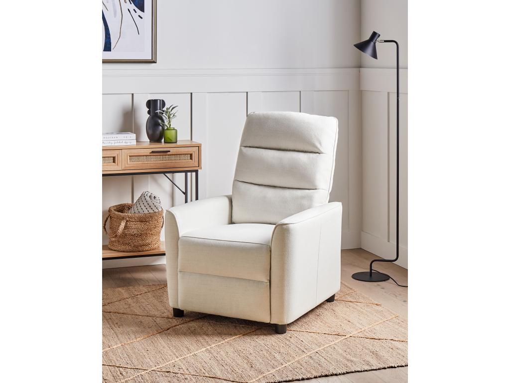 Fauteuil inclinable Artigeo Tissu Blanc cassé XEWQ64254