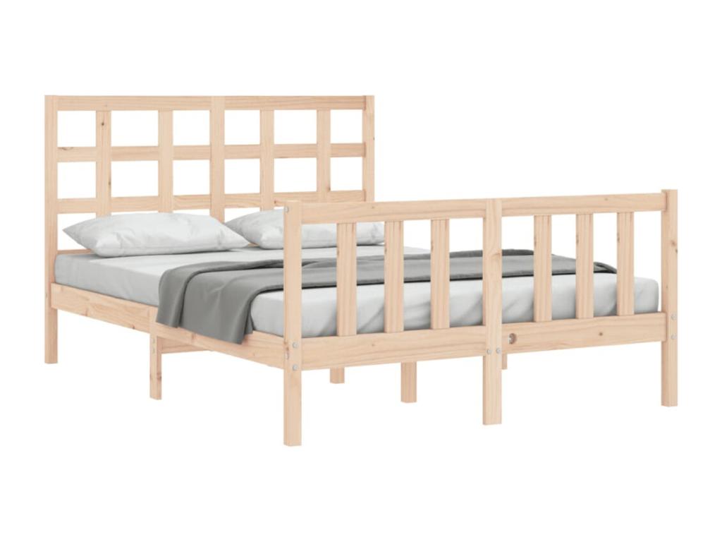 Cadre de lit sans matelas 120x200 cm bois de pin massif YAPB22562