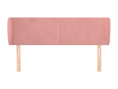 Tête de lit avec oreilles Rose 147x23x78/88 cm Velours TRGK72322