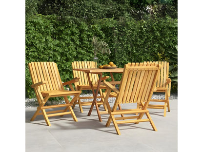 Chaises de jardin pliantes lot de 4 61x67x90 bois massif teck HLJQ82689
