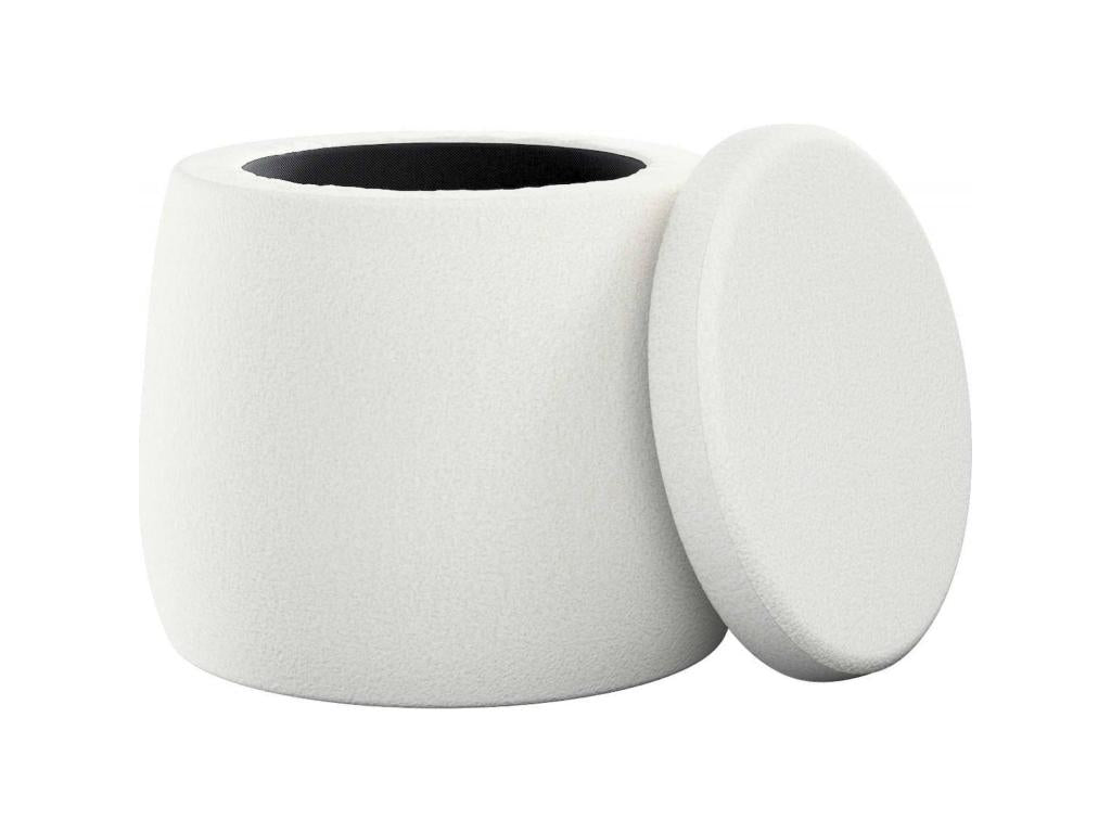 Pouf rangement tissu bouclé AOPU77792