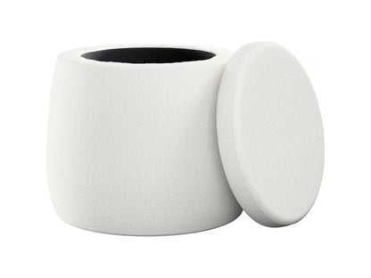 Pouf rangement tissu bouclé AOPU77792
