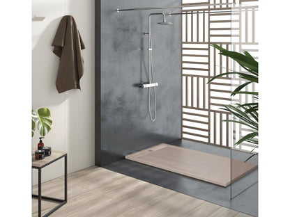 Receveur de douche Sable finition Lisse Chezlova CACH grille de couleur - 170x80 cm HBMN00583