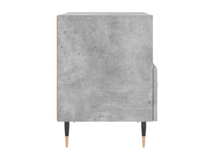 Tables de chevet 2pièces gris béton 40x35x47.5cm bois d'ingénierie DJJJ14697