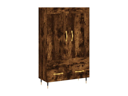 Buffet haut chêne fumé 69.5x31x115 cm bois d'ingénierie VPUE10398