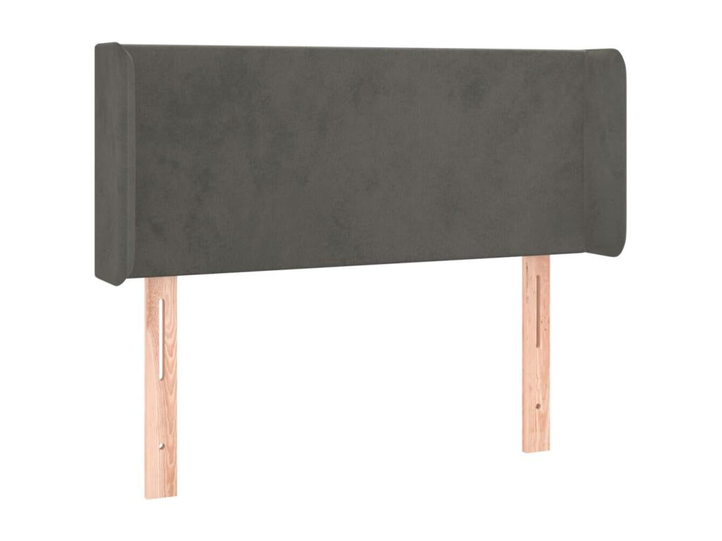 Tête de lit à LED Gris foncé 83x16x78/88 cm Velours WZHN20552