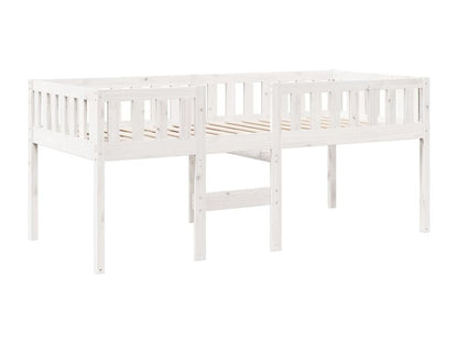 Lit pour enfants sans matelas blanc 90x200cm bois de pin massif EPRU44926