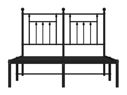 Cadre de lit métal avec tête de lit noir 120x190 OZNM35905