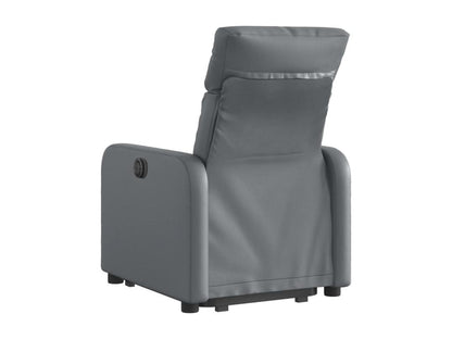 Fauteuil inclinable électrique gris similicuir AIIU14729