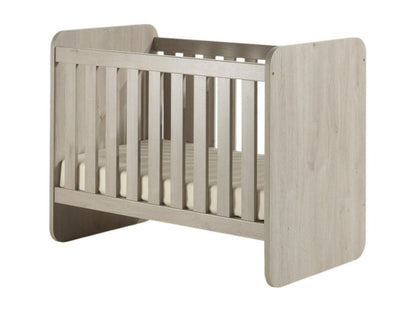 Lit bébé robuste 60x120 évolutif en lit enfant 90x200 coloris chêne clair collection Artigeo JYUA73669