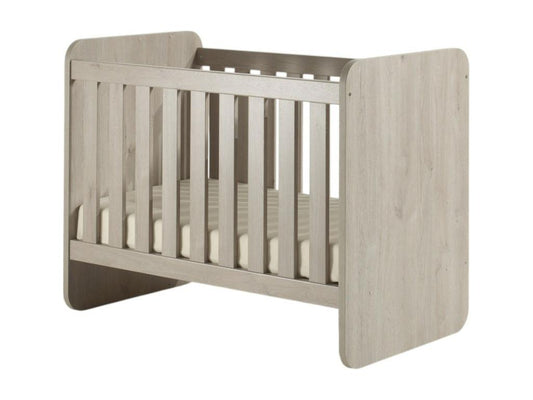 Lit bébé robuste 60x120 évolutif en lit enfant 90x200 coloris chêne clair collection Artigeo JYUA73669