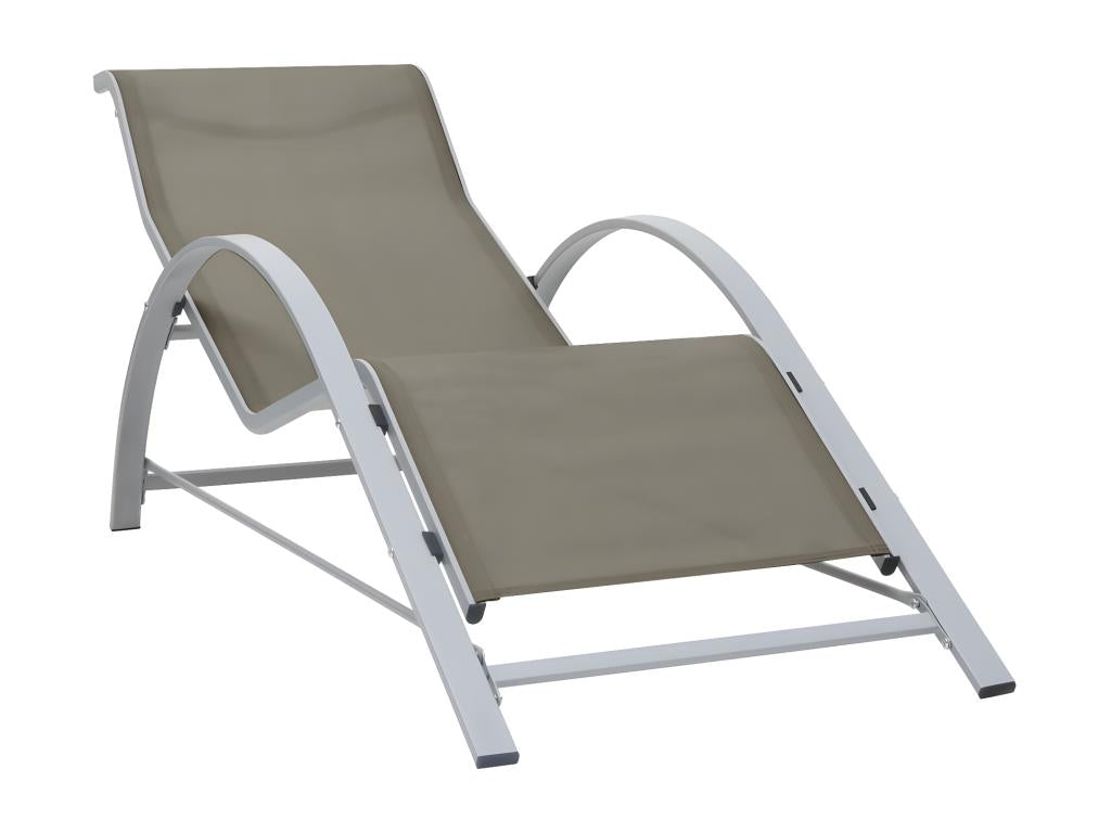 Chaises longues lot de 2 avec table Aluminium Artigeo DRCA18350