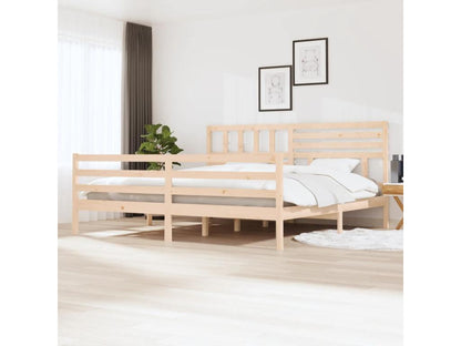 Cadre de lit Bois massif 180x200 cm Super Artigeo SQCE48445